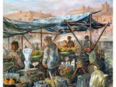 MATHER E. 'waters Green Market, Macclesfield' MATHER E. 'waters Green Market, Macclesfield'