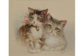 MATHER RICHARDS GEORGE Study Of Two Kittens MATHER RICHARDS GEORGE Study Of Two Kittens