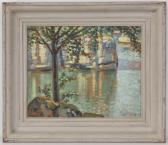 MATHEY Maurice Paysage Lacustre MATHEY Maurice Paysage Lacustre