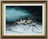 MATINA Branka Paysage D'hiver De Nuit MATINA Branka Paysage D'hiver De Nuit