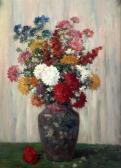 MATISSE Camille Still Life Of Chrysanthemums In A Vase MATISSE Camille Still Life Of Chrysanthemums In A Vase