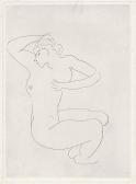 MATISSE Henri Nue Assis, Visage De Profil MATISSE Henri Nue Assis, Visage De Profil