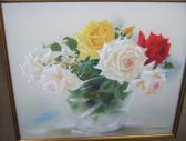 MATSUMOTO Shinzo Still Life Of Roses In A Glass Vase MATSUMOTO Shinzo Still Life Of Roses In A Glass Vase