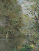 MATTHEWS ROBERT WILSON Fishermen On The River MATTHEWS ROBERT WILSON Fishermen On The River