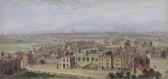 MATTHEWS T.H. View Of London Probably From Swiss Cottage Looking South To Regent's Park With St. Paul's In The Distance MATTHEWS T.H. View Of London Probably From Swiss Cottage Looking South To Regent's Park With St. Paul's In The Distance