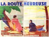 MATTIAS Robert Vintage Original Cinema Poster For Movie La Route Heureuse MATTIAS Robert Vintage Original Cinema Poster For Movie La Route Heureuse