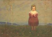 MATTIELLI Adolfo Bambina Nel Paesaggio MATTIELLI Adolfo Bambina Nel Paesaggio