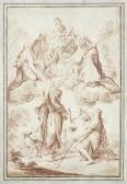 MATTIOLI Ludovico Justice Paying Homage To Religion, With The Madonna And Child And Four Saints Above MATTIOLI Ludovico Justice Paying Homage To Religion, With The Madonna And Child And Four Saints Above