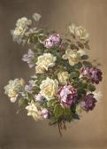 MAUCHERAT DE LONGPRE Raoul Victor Maurice Still Life With Roses MAUCHERAT DE LONGPRE Raoul Victor Maurice Still Life With Roses