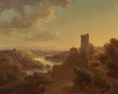 MAUCKNER Georg The Isar Valley With A View Of Grünwald Castle MAUCKNER Georg The Isar Valley With A View Of Grünwald Castle