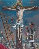 MAULTZ Stefan Chrystus Ukrzyżowany Z Arma Christi MAULTZ Stefan Chrystus Ukrzyżowany Z Arma Christi