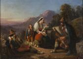 Maurelli Luigi Paesaggio Montano Con Famiglia Di Pastori E Zampognaro Maurelli Luigi Paesaggio Montano Con Famiglia Di Pastori E Zampognaro