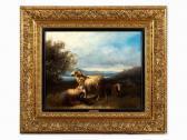 MAURER Julius Flock Of Sheep On A Lakeshore MAURER Julius Flock Of Sheep On A Lakeshore