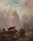 MAURER Julius Kühe Und Ziegen Auf Der Hochalm MAURER Julius Kühe Und Ziegen Auf Der Hochalm