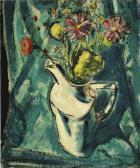 MAURER Alfred Henry Still Life With White Pitcher And Flowers MAURER Alfred Henry Still Life With White Pitcher And Flowers