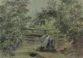 MAURER Heinrich Waldlandschaft Mit Quelle. MAURER Heinrich Waldlandschaft Mit Quelle.