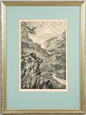 mauve thijs Mountain Landscape With Village mauve thijs Mountain Landscape With Village