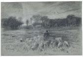 MAUVE Anton Landscape With A Shepherd And His Flock MAUVE Anton Landscape With A Shepherd And His Flock