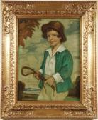 MAX Corneille Young Girl With Riding Crop--1922 MAX Corneille Young Girl With Riding Crop--1922