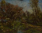 MAYOR William Frederick Figure In Wooded Landscape MAYOR William Frederick Figure In Wooded Landscape