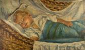MAZANOV LEONTIY NIKIFOROVICH A Child Sleeping In Cradle MAZANOV LEONTIY NIKIFOROVICH A Child Sleeping In Cradle