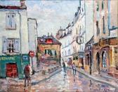 MAZEILIE Maurice Montmartre Sous La Pluie MAZEILIE Maurice Montmartre Sous La Pluie