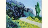 MAZELLIER Maurice Paysage De La Drôme, Circa 1920-1925 MAZELLIER Maurice Paysage De La Drôme, Circa 1920-1925
