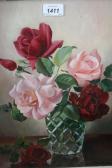 Mc Carthy Still Life Of Roses In A Glass Vase Mc Carthy Still Life Of Roses In A Glass Vase