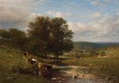 Mc Dougal James Cattle Fording A Stream Mc Dougal James Cattle Fording A Stream