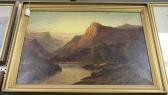 MC GREGOR G. Highland Landscape With River And Sheep MC GREGOR G. Highland Landscape With River And Sheep