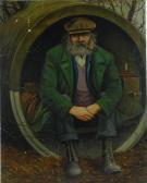 Mc Kenzie Edward Portrait Of Diogines In His Barrel On Chelston Tip Mc Kenzie Edward Portrait Of Diogines In His Barrel On Chelston Tip