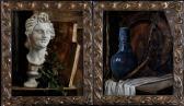 MC KEVITT Still-life Studies: A Plaster Bust With Two Books MC KEVITT Still-life Studies: A Plaster Bust With Two Books