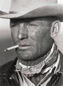 McCOMBE Leonard Portrait Of Texas Cowboy Clarence Hailey Long McCOMBE Leonard Portrait Of Texas Cowboy Clarence Hailey Long