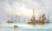 McKinley C. A View Of Fishing Vessels At Lowstoft; A View Of Sailing Ships At Filey Brigg (a Pair) McKinley C. A View Of Fishing Vessels At Lowstoft; A View Of Sailing Ships At Filey Brigg (a Pair)