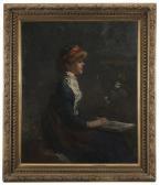 MCKINSTRY Grace Emmajean Woman Painting In A Landscape MCKINSTRY Grace Emmajean Woman Painting In A Landscape