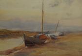 MEASON William Frederick Sailing Boats At Low Tide MEASON William Frederick Sailing Boats At Low Tide