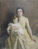 MEDINA Henrique Portrait Du Peintre Lucienne Estival Et De Son Filsjean-jacques MEDINA Henrique Portrait Du Peintre Lucienne Estival Et De Son Filsjean-jacques