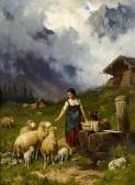 MEIßNER Ernst Adolph Shepherdess At A Well MEIßNER Ernst Adolph Shepherdess At A Well