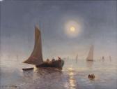 MEISENBERG J. Bateau De Pêcheur, Effet De Lune MEISENBERG J. Bateau De Pêcheur, Effet De Lune