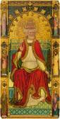 MEISTER VON LANGA Saint Peter Enthroned As Pontiff, Surrounded By Six Apostles MEISTER VON LANGA Saint Peter Enthroned As Pontiff, Surrounded By Six Apostles