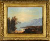 MELIKOFF-LORIS Athanase Vue D'un Lac De Montagne Au Crépuscule MELIKOFF-LORIS Athanase Vue D'un Lac De Montagne Au Crépuscule