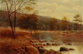 MELLORS G River Landscape With Cows Watering MELLORS G River Landscape With Cows Watering