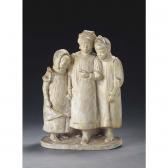 MENDES Jules Eduard 'drie Meisjes', A Plaster Group Modelled By J. Mendes Da Costa Circa 1900 MENDES Jules Eduard 'drie Meisjes', A Plaster Group Modelled By J. Mendes Da Costa Circa 1900
