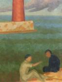 MENEL Herman Winnetka Lighthouse Scenes (a Group Of Three Works) MENEL Herman Winnetka Lighthouse Scenes (a Group Of Three Works)