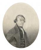 MENZEL von Adolph Portrait Of Eduard Heinrich Kamke MENZEL von Adolph Portrait Of Eduard Heinrich Kamke