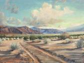 MERRIAM James Arthur Tire Tracks Through A Desert Landscape MERRIAM James Arthur Tire Tracks Through A Desert Landscape