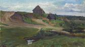 MESHKOV Vassily Nikitich Peasant Huts; Over The Valley MESHKOV Vassily Nikitich Peasant Huts; Over The Valley