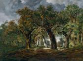 MESSERER Stephan Rider In An Oak Wood With Approaching Storm MESSERER Stephan Rider In An Oak Wood With Approaching Storm