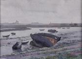 METAYER J.B. Le Port De St Vaast Aquarelle Signée En Bas À Droite METAYER J.B. Le Port De St Vaast Aquarelle Signée En Bas À Droite