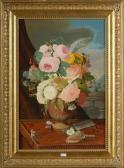 METRAT Philibert Vase De Fleurs Sur Un Entablement METRAT Philibert Vase De Fleurs Sur Un Entablement